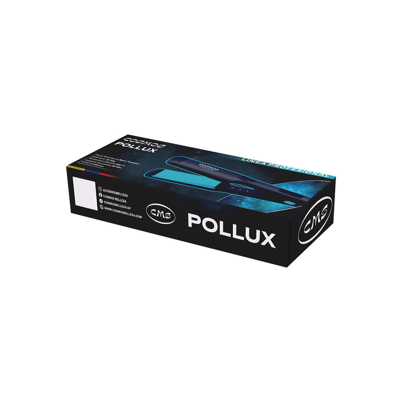 Plancha De Cabello Profesional En Titanio CMS Cosmos Pollux