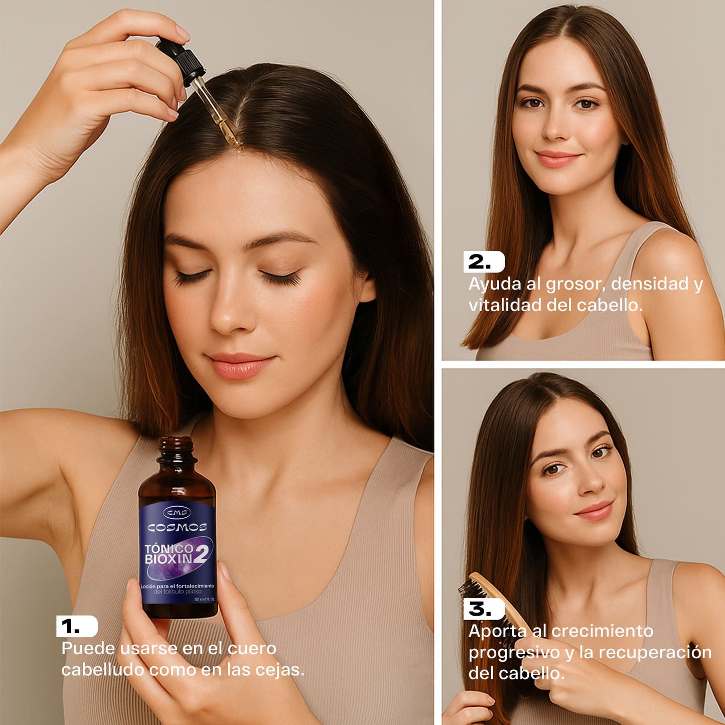 Tónico Anticaída Femenino CMS Cosmos Bioxin 2 PAGA 2 LLEVA 3